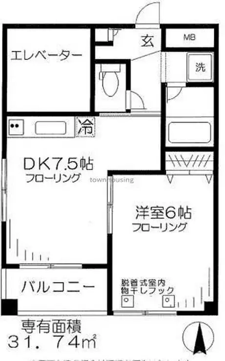 アクロポリス亀有 4階階 間取り