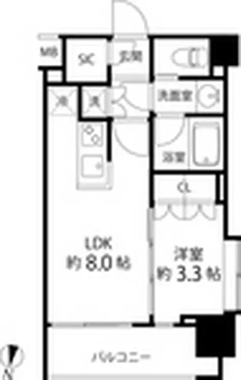 リリエンベルグ目白壱番館 7階階 間取り
