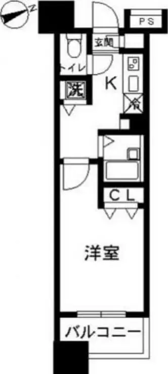 スカイコート八王子第5 7階階 間取り