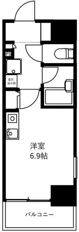 アンセラジオ新越谷 6階階 間取り