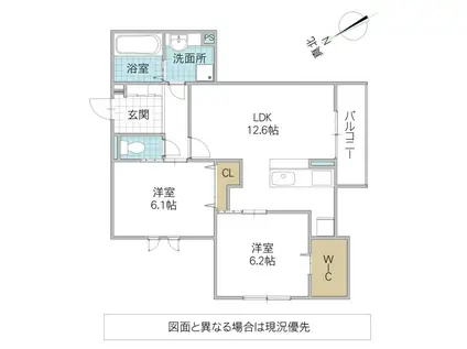 DS LIEN C C号地(2LDK/2階)の間取り写真