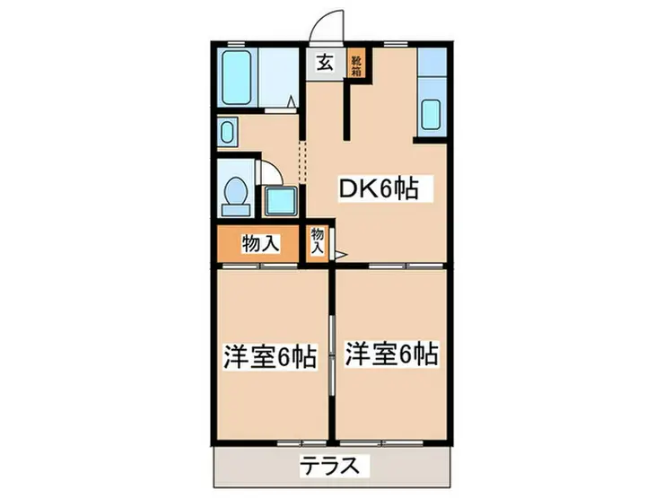 ディアス橋本E棟 1階階 間取り