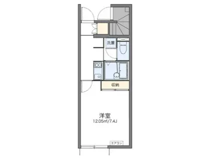 西武池袋線 所沢駅 徒歩11分 2階建 築16年(1K/1階)の間取り写真