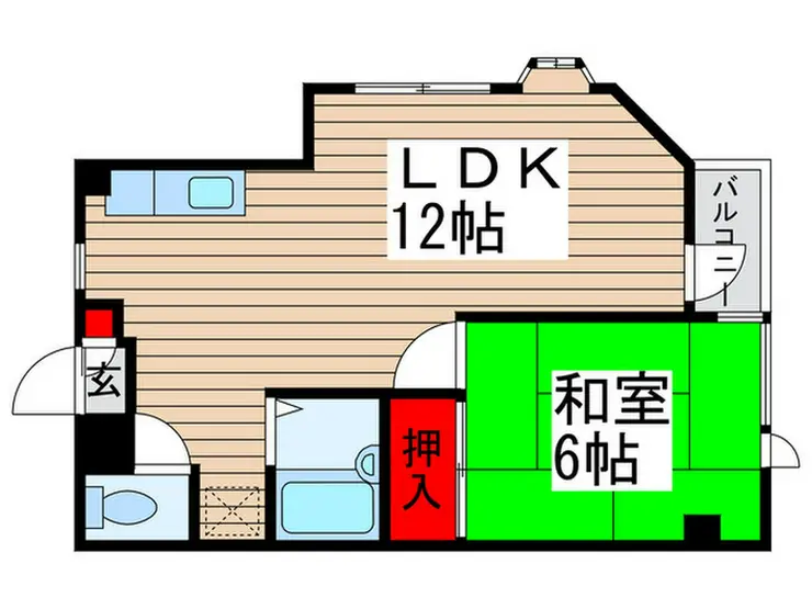 シャンポール稔台 3階階 間取り