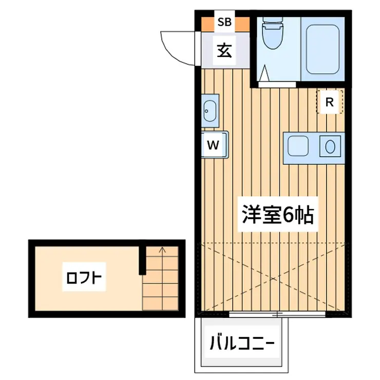 ビアン国立 3階階 間取り