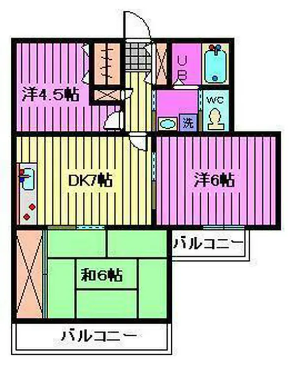 秋本マンション 1階階 間取り