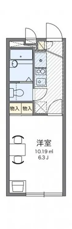 レオパレスかねた 1階階 間取り