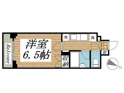 メゾン・ド・レノン(1K/2階)の間取り写真