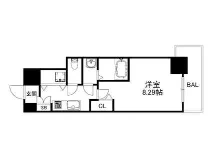 SPコート神戸(1K/10階)の間取り写真