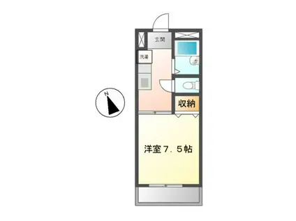 レスポール I(1K/3階)の間取り写真