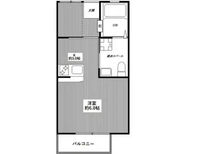 Nコート(ワンルーム/2階)の間取り写真