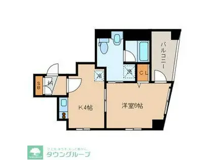 FOR YOU(1K/3階)の間取り写真