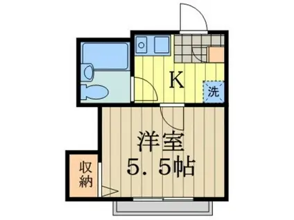 OZ弐番街(1K/2階)の間取り写真