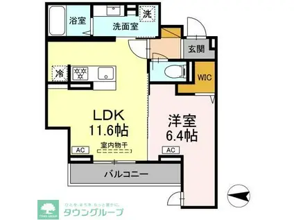 DーSOLACE幕張本郷1丁目(1LDK/3階)の間取り写真