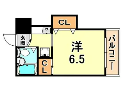セルダンハイツ大石東(ワンルーム/3階)の間取り写真