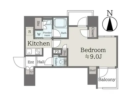 BA APARTMENT(1K/2階)の間取り写真