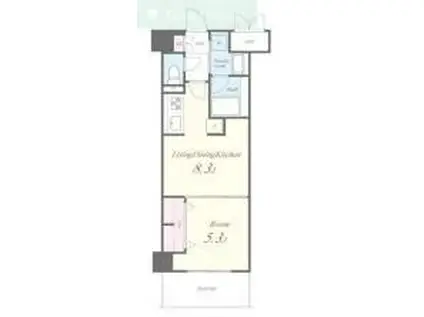 CON FIORIRE(1LDK/5階)の間取り写真