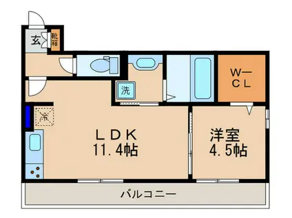 SEJOUR OTTS TROIS(1LDK/3階)の間取り写真