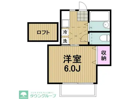 カーサ バレンシア(1K/2階)の間取り写真