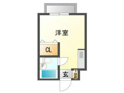 OMレジデンス姫路(ワンルーム/4階)の間取り写真
