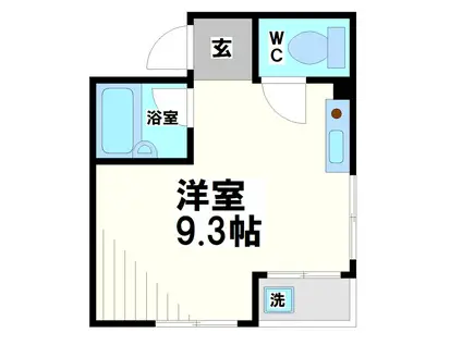 第二エンゼルコーポ(ワンルーム/3階)の間取り写真