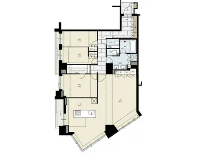 グランドメゾン代官山ザパーク(3LDK/3階)の間取り写真
