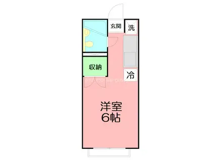 エステートピアいずみ(ワンルーム/1階)の間取り写真