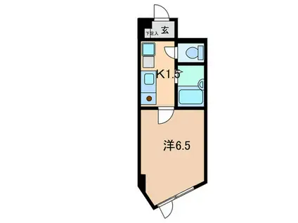 川津ビル(1K/7階)の間取り写真