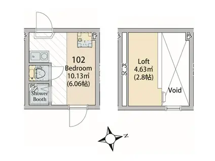 ソフィアフレッシュ(ワンルーム/1階)の間取り写真