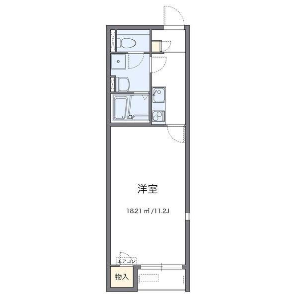 レオネクスト瀬戸駅前(1K/2階)の間取り写真