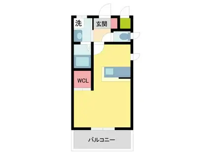 オーベルジュ岡本(ワンルーム/3階)の間取り写真