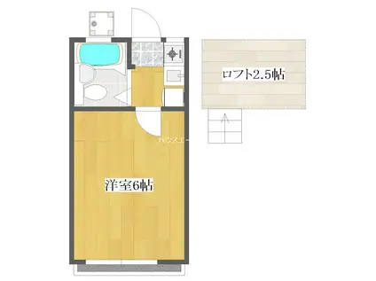 エクセル2(1K/2階)の間取り写真