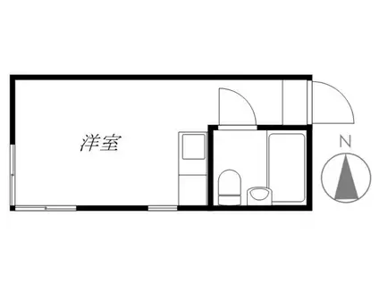 ウィナーズSUZUKI(ワンルーム/2階)の間取り写真