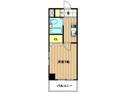 サンパレス今里(1K/3階)の間取り写真