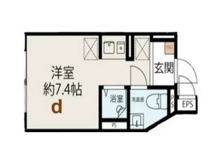 AXIA TOKIWADAI(ワンルーム/4階)の間取り写真