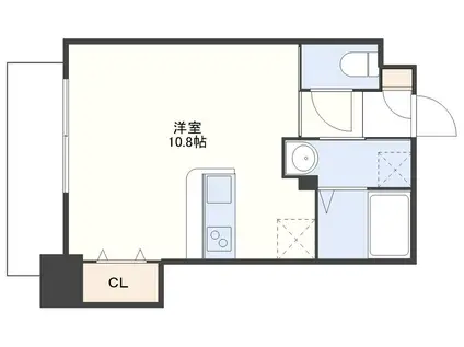 ファーストラック出来大工町(ワンルーム/4階)の間取り写真