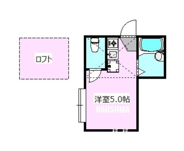 ピアチューレ(ワンルーム/2階)の間取り写真
