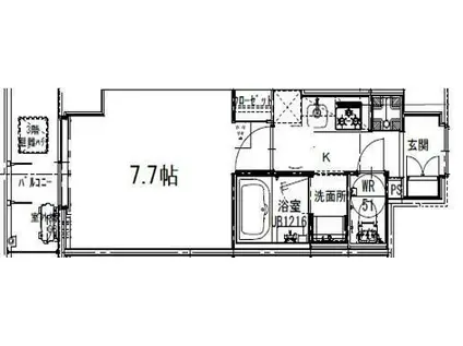 S-FORT板橋本町(1K/2階)の間取り写真