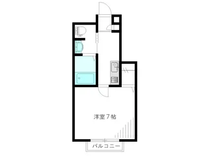 RICORDO(1K/1階)の間取り写真