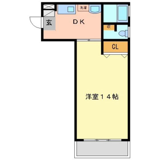 ウルルST.BUILD(1DK/3階)の間取り写真
