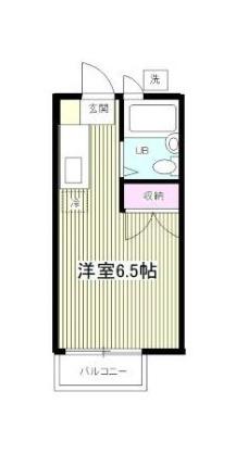 ローレル横濱弐番館(ワンルーム/2階)の間取り写真