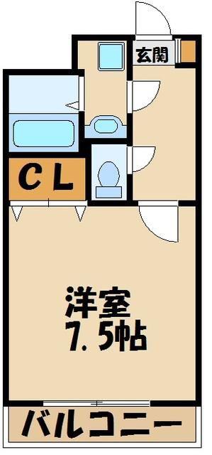 ラパン青葉(1K/3階)の間取り写真
