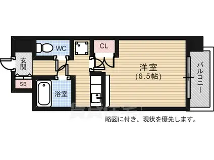 エステートベネフィット5フルタ(1K/2階)の間取り写真