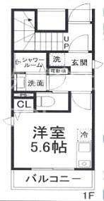 MOE吉野町参番館(ワンルーム/3階)の間取り写真