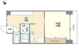 花隈ダイヤハイツ(1LDK/1階)の間取り写真