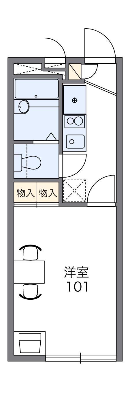 レオパレス神屋II(1K/2階)の間取り写真