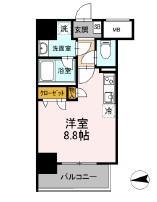 AOIレジデンス早稲田(ワンルーム/4階)の間取り写真