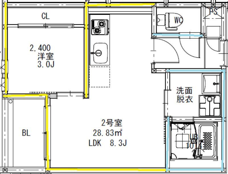 R-SMART JI & HE(1LDK/1階)の間取り写真