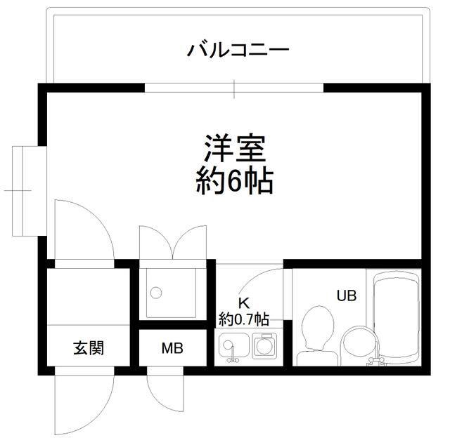 日興パレス目白(1K/1階)の間取り写真