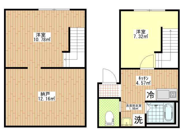 フェリチタ横川(2SK/5階)の間取り写真